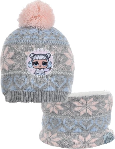Ensemble bonnet et tour de cou LOL