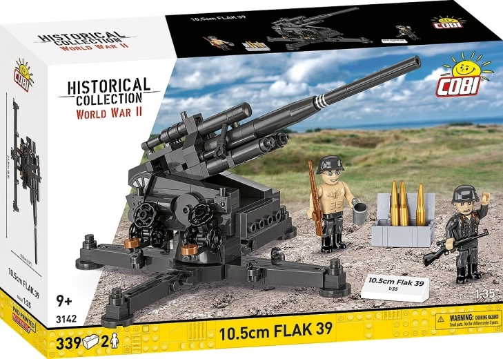 Kit de construction 10,5 cm Flak 39 – canon antiaérien lourd (339 pièces)