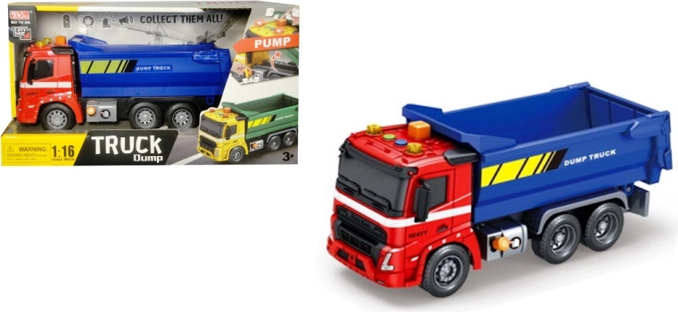 Camion-benne de chantier avec lumière et son 1:16 - 1 pièce