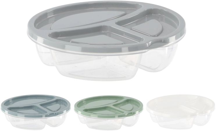 Boîte alimentaire compartimentée avec couvercle 600 ml