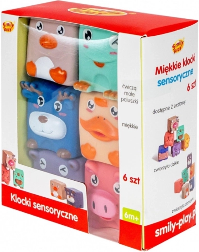 Cubes colorés avec formes d’animaux pour enfants