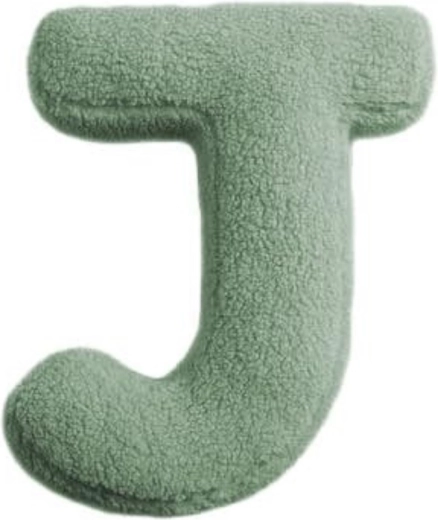 Mealini lettre en peluche j verte - 1 pièce