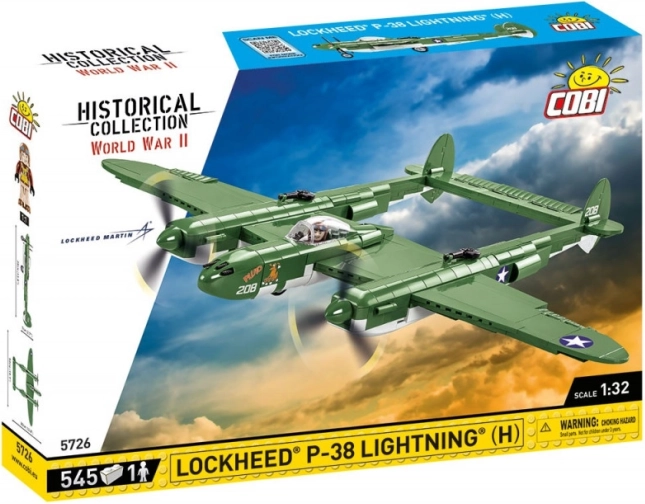 Kit de construction COBI Lockheed P-38 Lightning 1:32