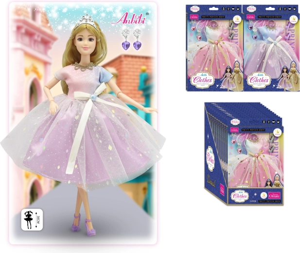 Robe princesse classique pour poupées 30 cm – plusieurs modèles