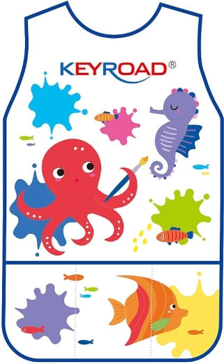 Tablier artistique imperméable pour enfants sans manches KEYROAD