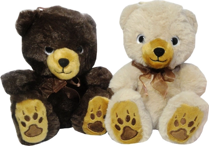 Ours en peluche moyen, couleurs naturelles