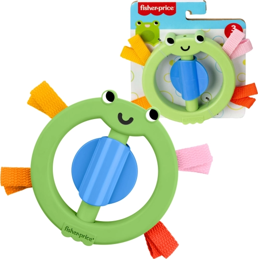 Fisher-Price hochet à anneaux sensoriel grenouille