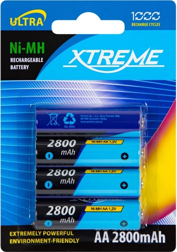 Accumulateurs AA NiMH 2800 mAh Xtreme - 4 pcs