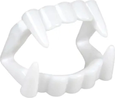 Mâchoire de vampire en plastique