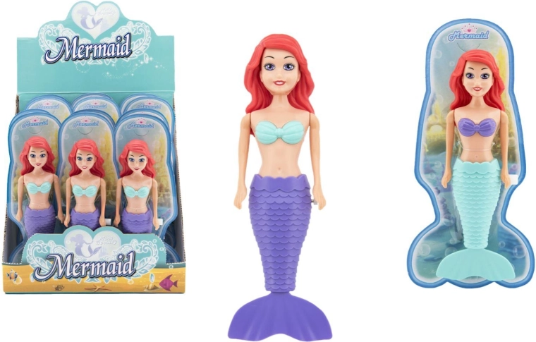Sirène de mer à remonter pour le bain 18 cm - 1 pièce
