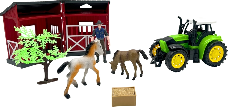 Ferme avec tracteur et écurie