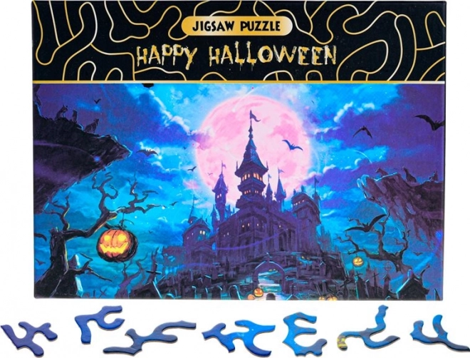 Puzzle Happy Halloween – château hanté 468 pièces