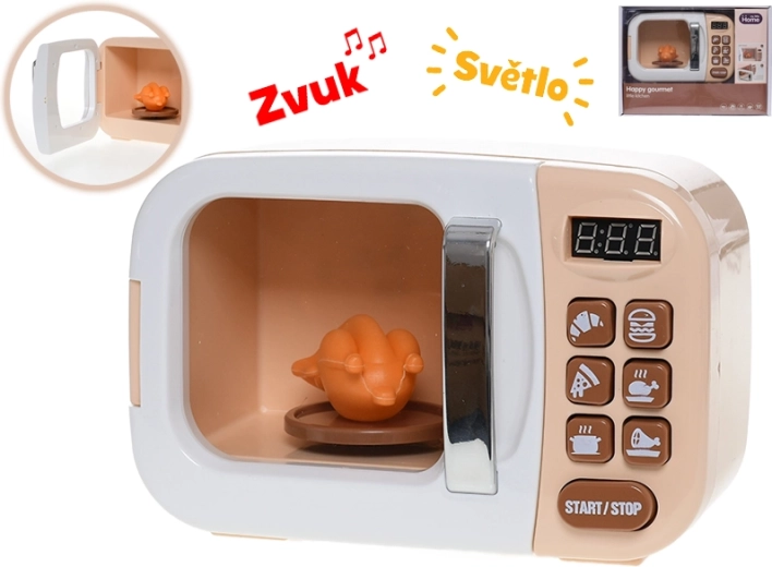Four à micro-ondes pour enfants avec lumière, sons et accessoires