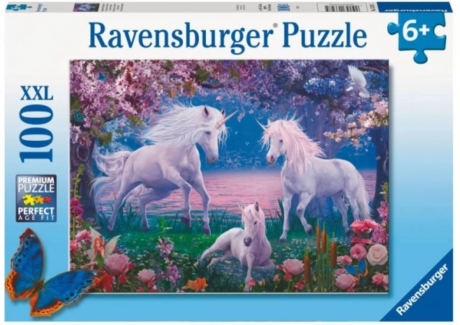 Puzzle Magnifique Licornes 100 pièces