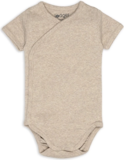 Body cache-cœur Lodger à manches courtes melange beige, taille 68