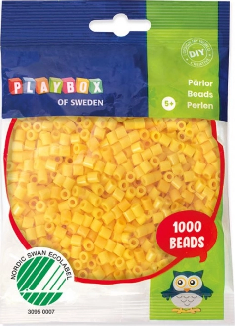 Perles à repasser jaunes Playbox 1000 pcs