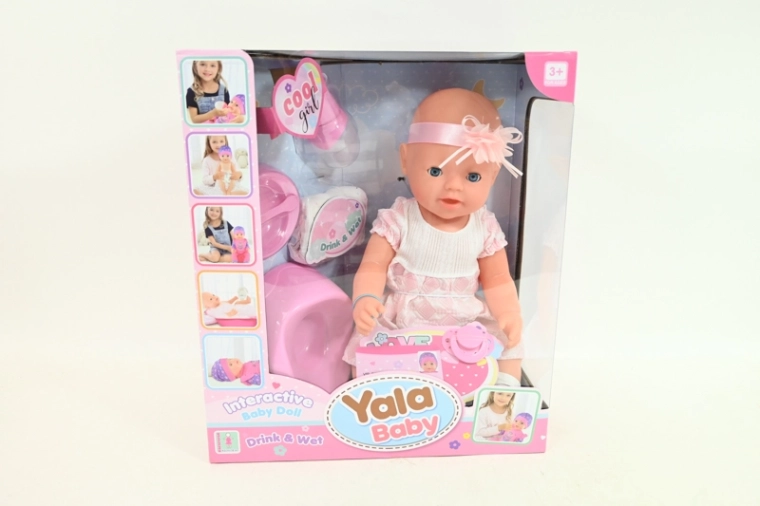 Poupée bébé qui boit et fait pipi