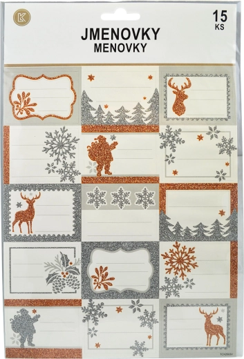 Étiquettes autocollantes pour cadeaux de Noël SPARKYS