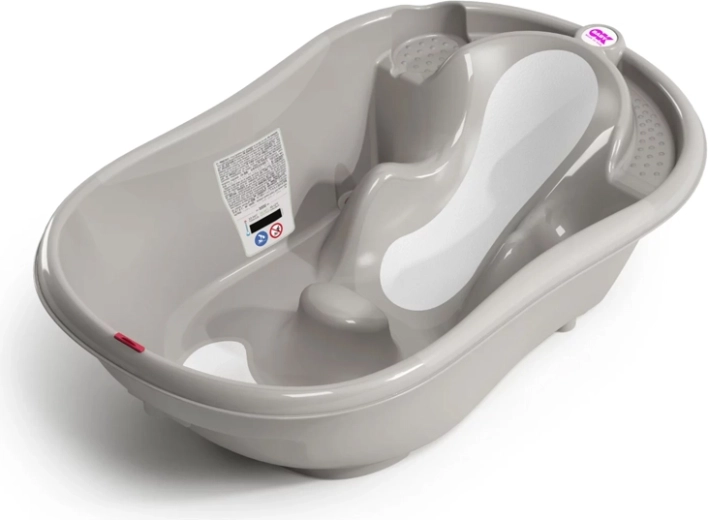 Baignoire évolutive antidérapante OK Baby Onda Evolution grise 0–12 mois