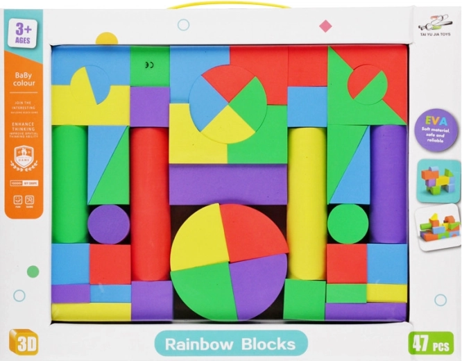 Blocs de construction en mousse pour enfants 47 pcs