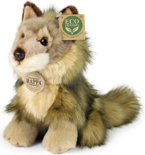 Loup en peluche 20 cm éco-responsable RAPPA