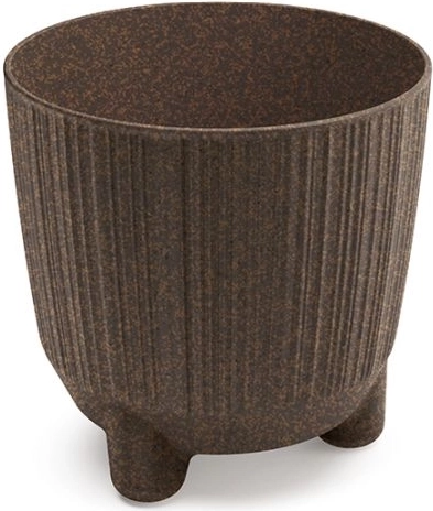 Cache-pot Ryfo N Eco Wood marron café 12,6 cm