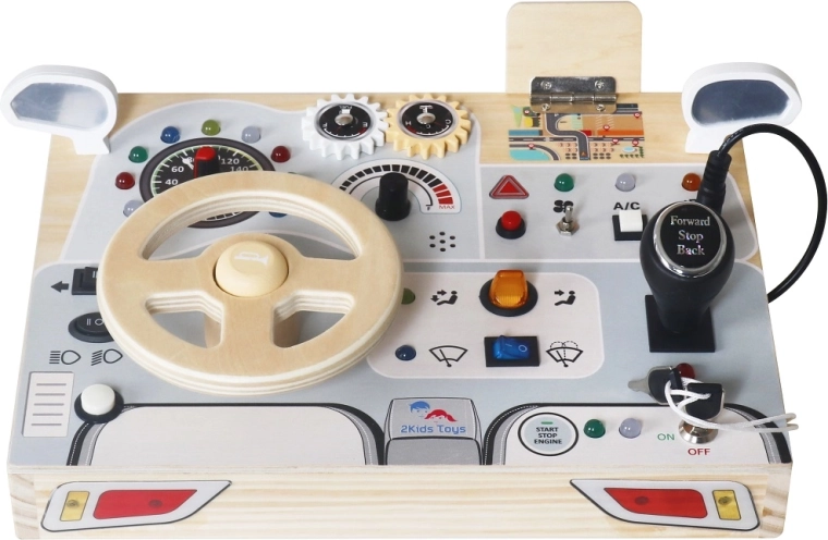 Planche d’activités interactive en bois Voiture pour enfants