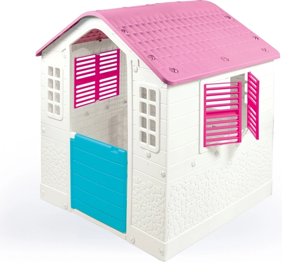 Maison de jardin pour enfants Dolu blanc-rose