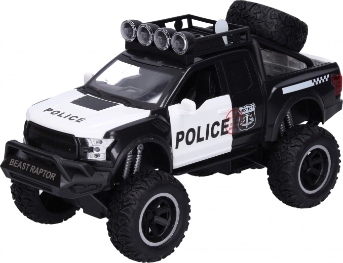 Voiture de police tout-terrain avec effets 26 cm