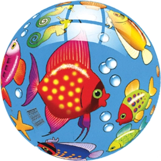 Ballon pour enfants avec motif de petits poissons 23 cm