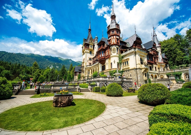 Puzzle Château royal de Sinaia Roumanie 1000 pièces