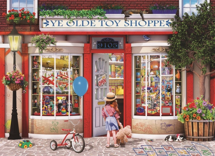 Puzzle Eurographics Vieilles boutiques de jouets 1000 pièces
