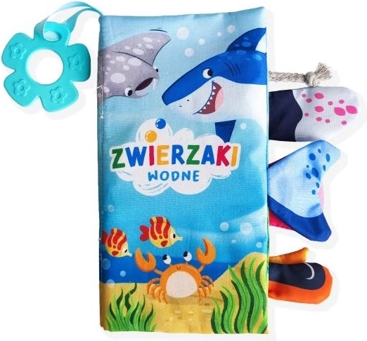 Livre sensoriel en tissu – Animaux aquatiques