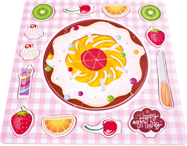 BINO puzzle en bois gâteau