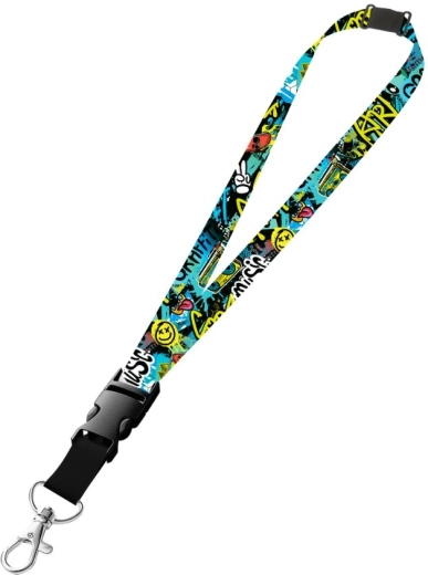 Lanière tour de cou avec mousqueton Funny Boy