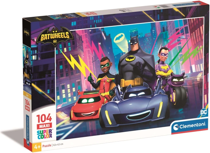 Puzzle 104 pièces Maxi Batwheels