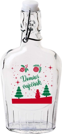 Flasque avec bouchon mécanique 300 ml Liqueur maison aux œufs