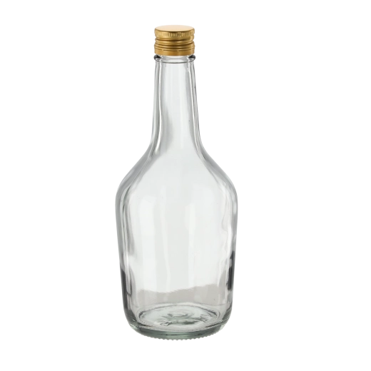 Bouteille en verre pour cognac 500 ml avec bouchon à vis, 8 pcs