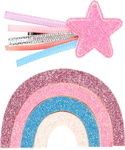 Pinces à cheveux Souza! Sienna avec étoile arc-en-ciel - 2 pièces