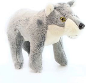 Loup en peluche debout 20 cm