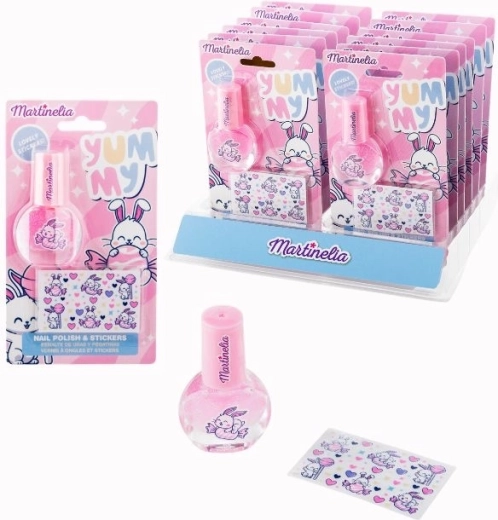 Vernis à ongles et autocollants Lapin - 1 pièce