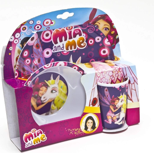 Mia and Me – set de vaisselle en mélamine 3 pièces