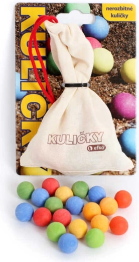 Billes en plastique incassables EFKO dans un sachet, 20 pcs