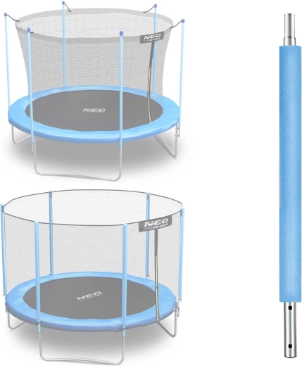 Poteau inférieur Neo-Sport pour trampoline de 183 cm (6 ft), pour filet extérieur et intérieur, bleu - 1 pièce