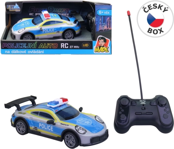 Voiture de police télécommandée avec lumière