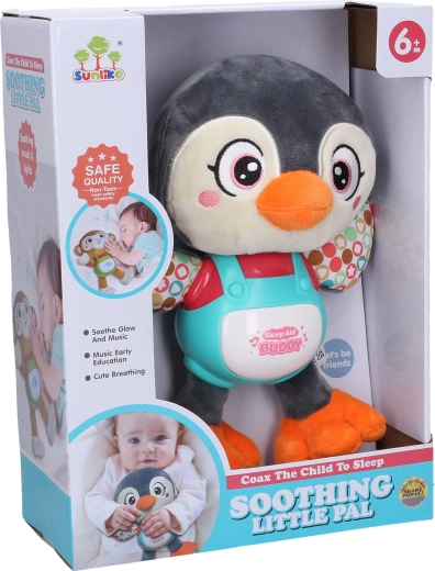 Pingouin musical et lumineux 24 cm