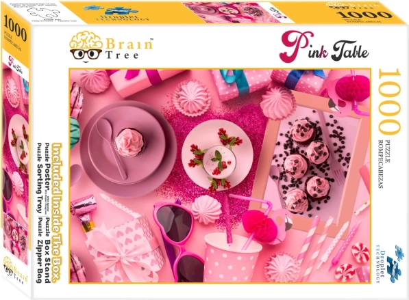 Puzzle Brain Tree Servi en Rose