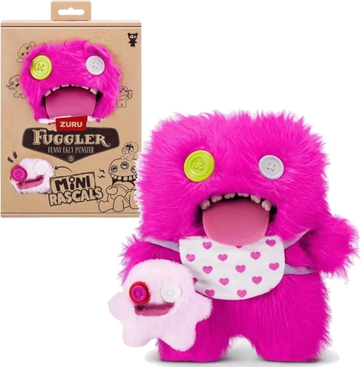 Ensemble de peluches Fuggler Mini Rascals Oogah Boogah + Baby Fugg - 1 pièce