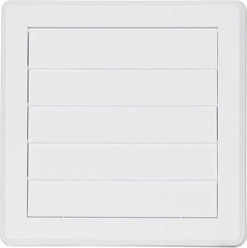 Grille de ventilation gravitationnelle 200 × 200 mm pour conduit 150 mm, blanche