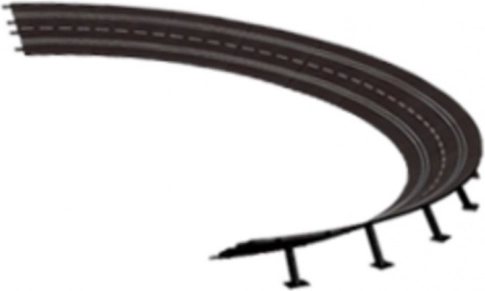 Virage relevé 4/15° pour circuits CARRERA EVOLUTION, DIGITAL 132 et DIGITAL 124
